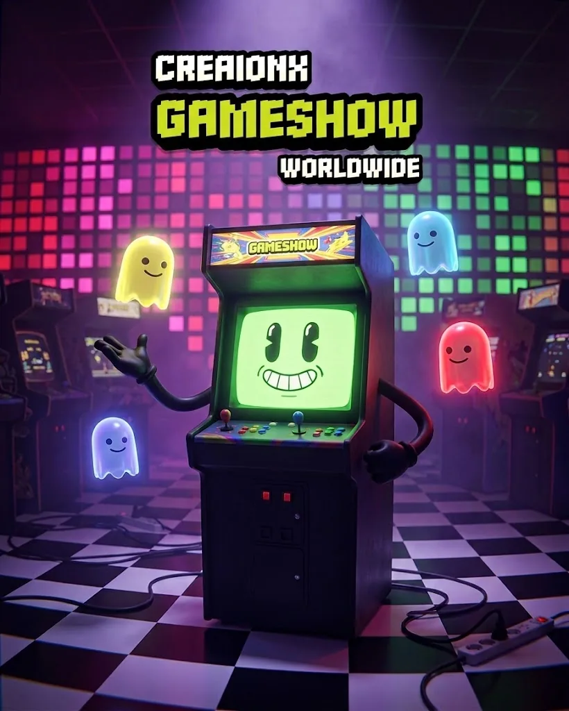 CREAIONX GAMESHOW Worldwide arcade artwork